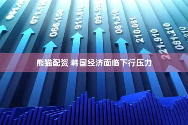 熊猫配资 韩国经济面临下行压力
